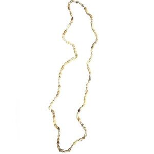 Long single strand shell necklace